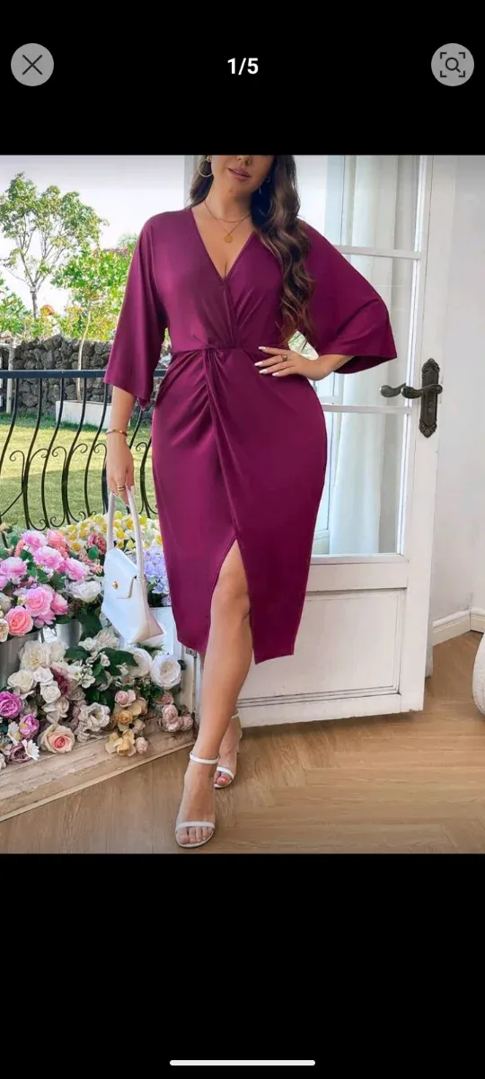 Vestido morado Shein talla 4XL