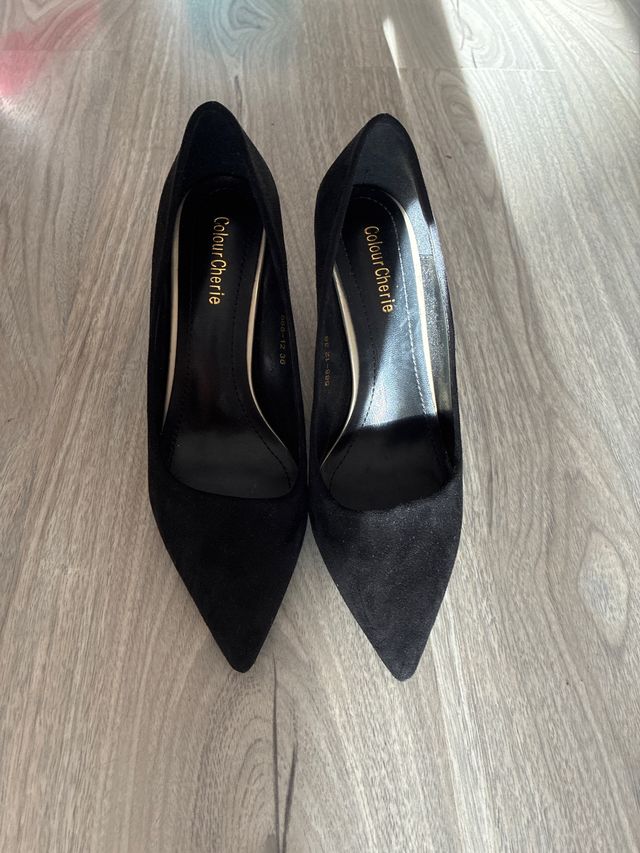 Tacones Colour Cherie Negros Talla 36