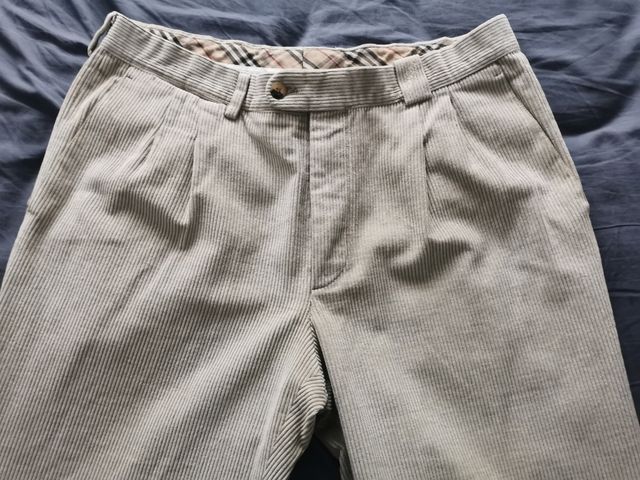 Pantalón de pana Burberry Beige