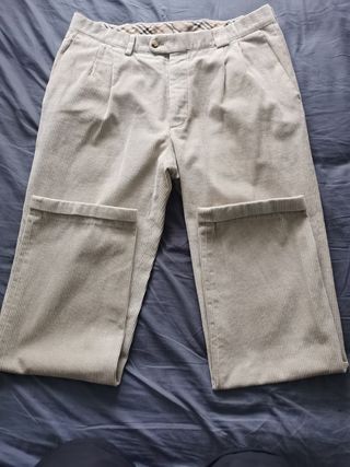 Pantalón de pana Burberry Beige