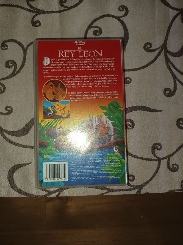El Rey León VHS Clásicos Disney