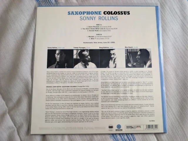 Vinilo Sonny Rollins Saxophone Colossus