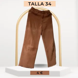 Pantalón de pana marrón talla 34