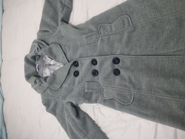 Abrigo niña gris 12 años