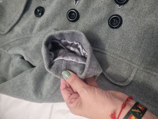 Abrigo niña gris 12 años