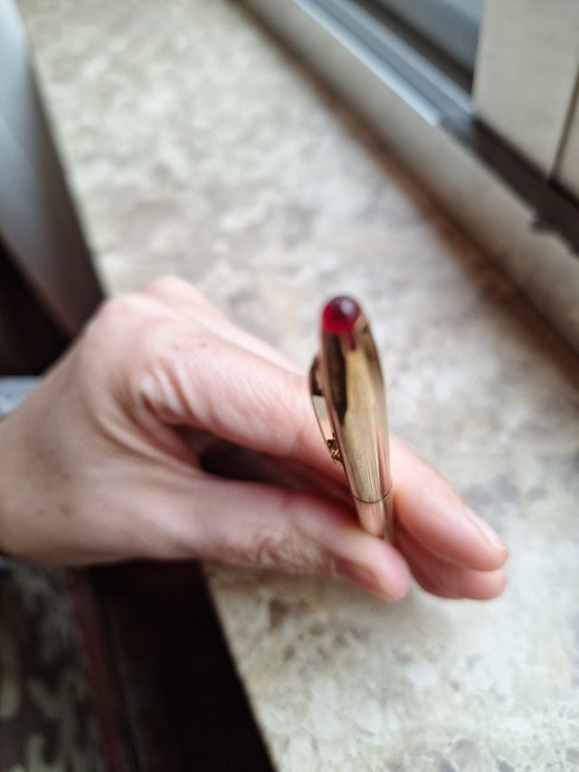 Juego Anson  Bolígrafo y Portaminas bañado  Oro 12