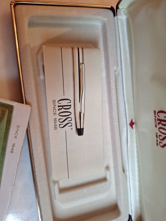 Juego Anson  Bolígrafo y Portaminas bañado  Oro 12