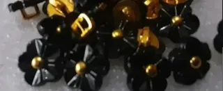 Lote 12 botones flor- 6 modelos