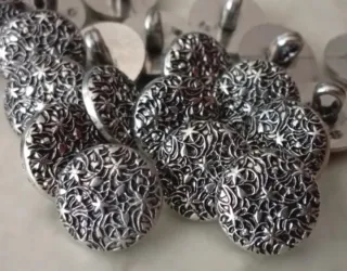 Lote 12 botones flor- 6 modelos