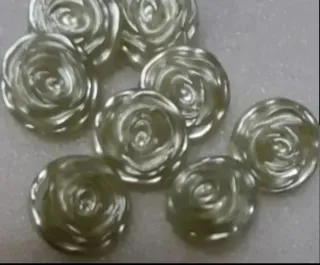 Lote 12 botones flor- 6 modelos