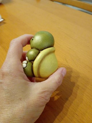 Tartaruga Thun con fiore in ceramica