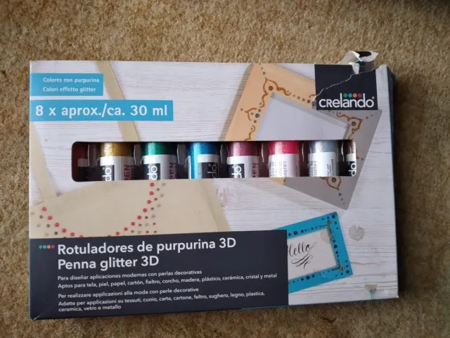 Rotuladores Purpurina Crelando 3D (8 uds)