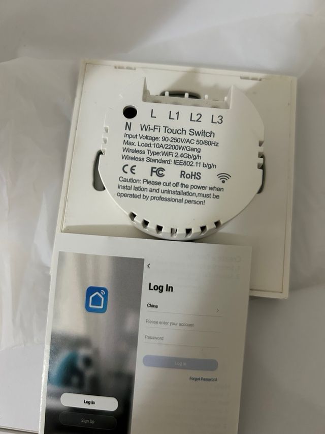 Interruptor Táctil Inteligente WiFi Maxcio