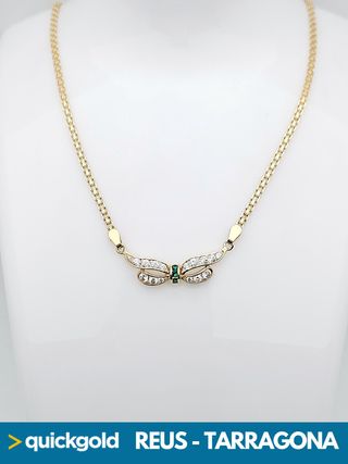 035-02-00696 GARGANTILLA ORO 18K LIBELULA