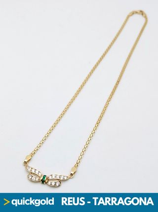 035-02-00696 GARGANTILLA ORO 18K LIBELULA