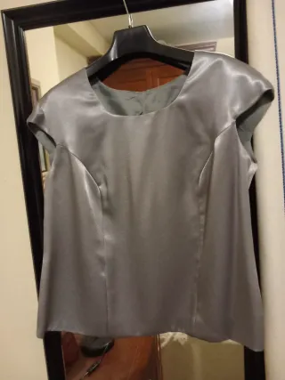 Traje de vestir gris mujer talla 46