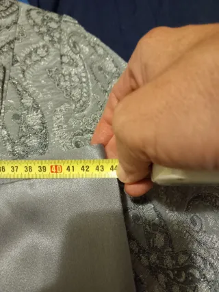 Traje de vestir gris mujer talla 46