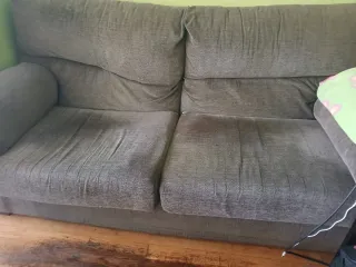 Sofá de tela gris regalo