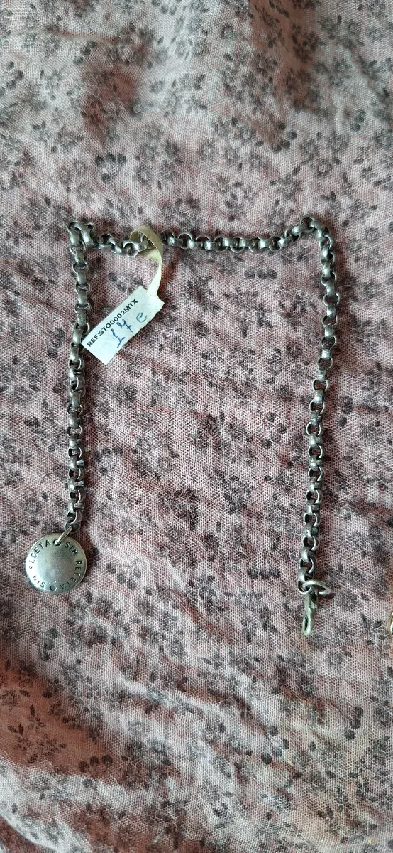 Pulsera Acero Colgante SIN RECETA