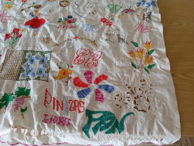 Prácticas de bordado años 50