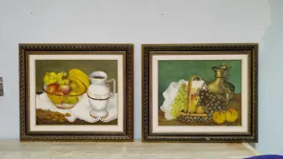 Cuadro Bodegón Frutas y Jarra