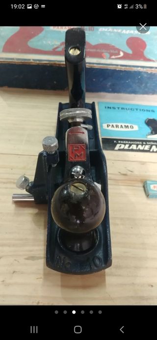 Cepillo antiguo de carpintero Páramo No. 10