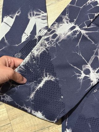 Collant lunghi effetto tie-dye