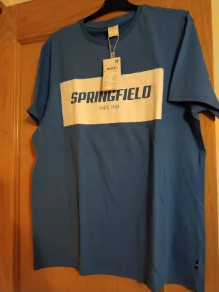 Camiseta Springfield Azul Talla L