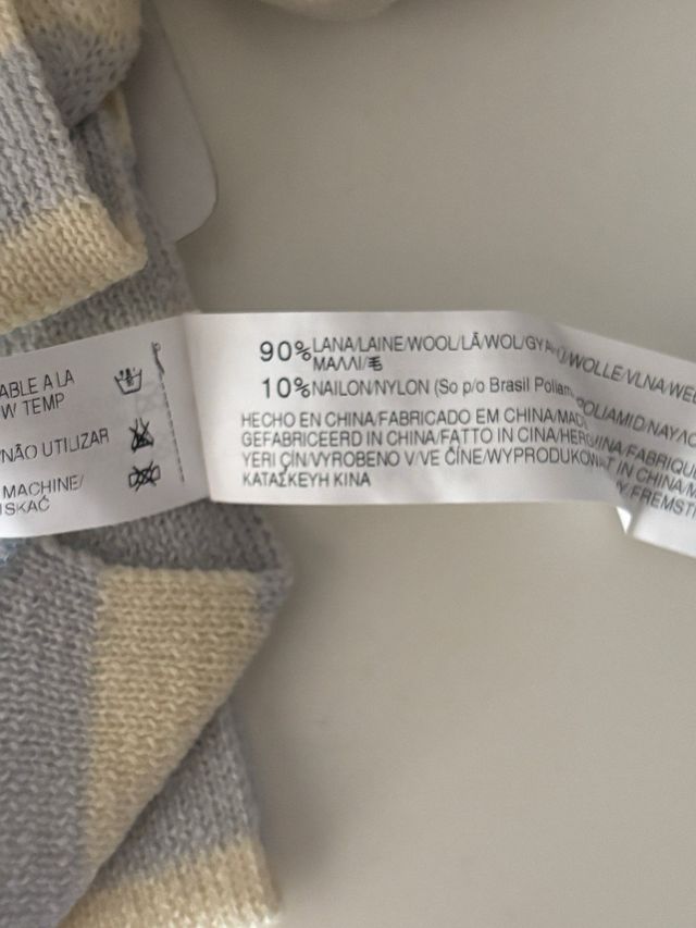 Conjunto bufanda y manoplas bebé