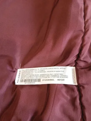 Chaqueta Bomber Pull&Bear Talla L Negra