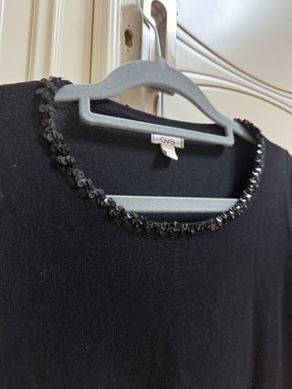 Vestito nero con strass