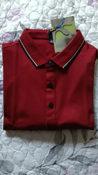 Polo elegante Vela rojo