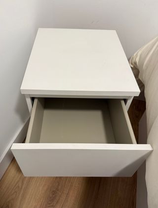 Cómoda 2 cajones MALM blanca Ikea