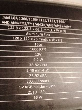 Disipador Thermaltake RGB Intel/AMD