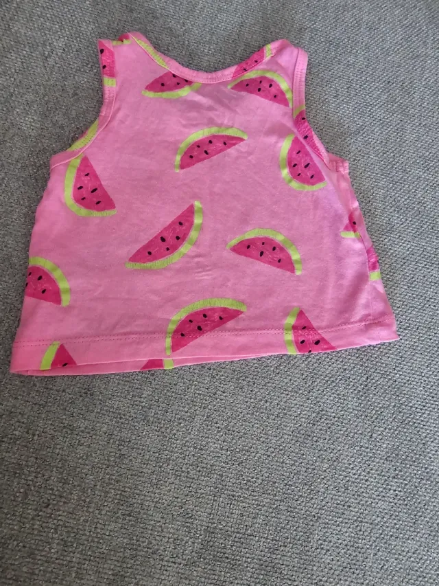 Camiseta bebé sandías rosa