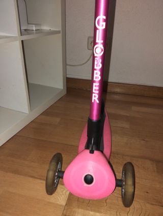 Patinete Globber 3 ruedas fucsia