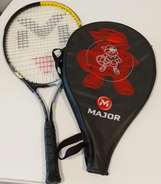 Raqueta de tenis Major con funda