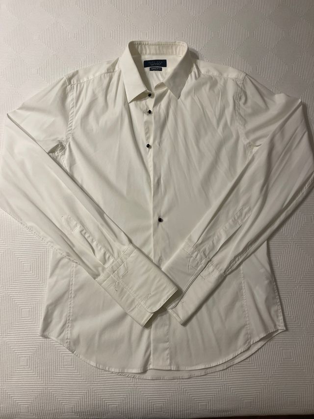 Camisa Zara Man crema