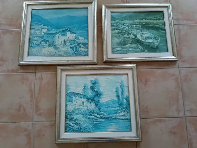 Cuadro Pintura Paisaje Marino