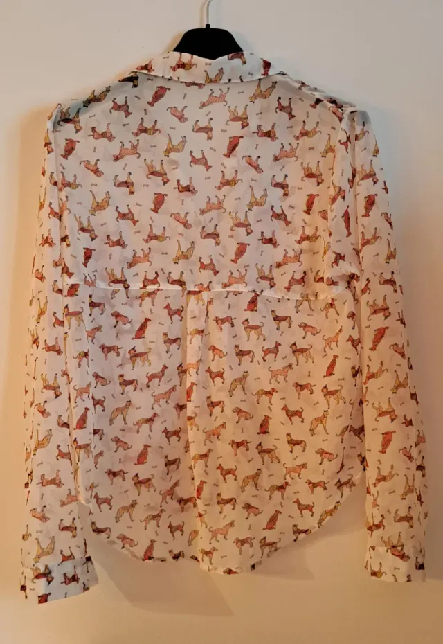 Camisa estampada perros talla S