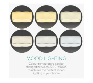 Navaris Lámpara LED Techo Flor Blanca