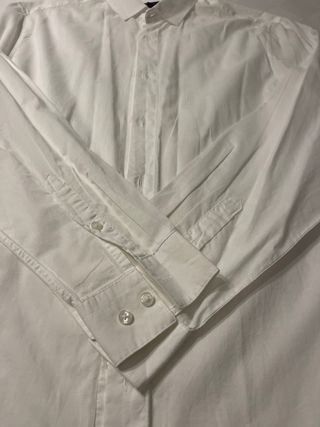 Camisa H&M Blanca Manga Larga