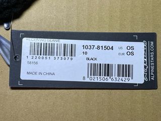 Gorro Alpinestars Negro Talla Única Nuevo