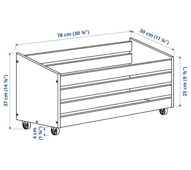 CAJA O CAJÓN CON RUEDAS