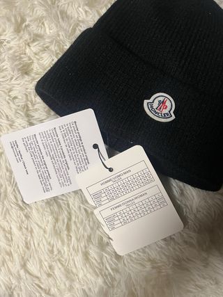 Moncler Cappello Lana Taglia Unica Nero