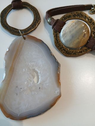 Collar y Pulsera con Piedra Natural