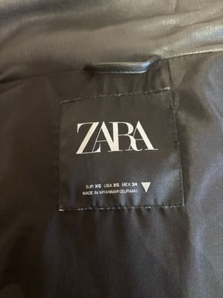 Chaleco efecto piel negro