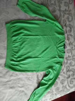 Jersey fino Cortefiel verde talla XXL