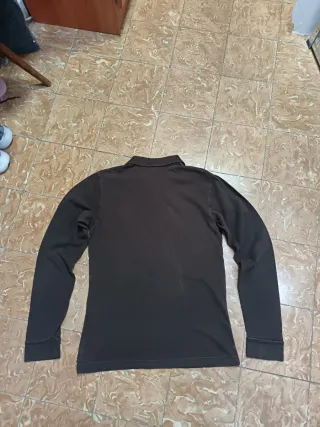 Polo Ralph Lauren manga larga marrón vintage 00s