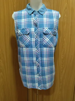 Camisa sin mangas cuadros Lefties